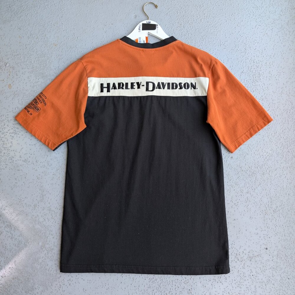 Harley-Davidson Colorblock Short Sleeve Shirt men's size M BNWT - Picture 6 of 7